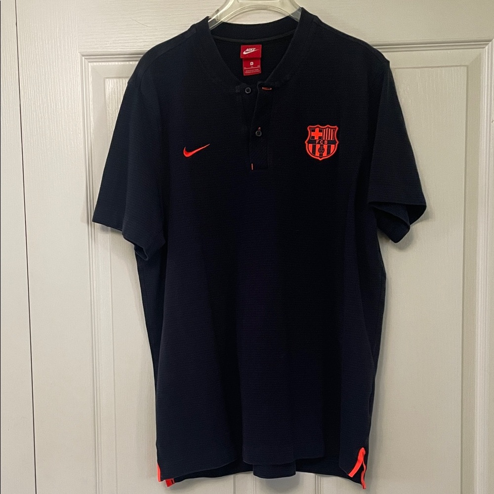 Nike Men's FCB Polo with OrangeDetails XL NWOT